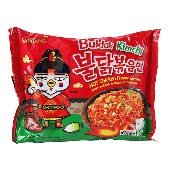 Samyang Buldak Hot Chicken Kimchi Flavor Ramen Noodles 140g 