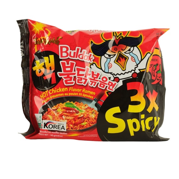 Samyang 3 ramen piquants épicés saveur poulet, nouilles coréennes épicées  (140 g)