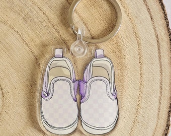Vans Acrylic Keychain | Keyring | Classic Checkered Vans | Baby