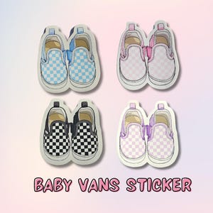 Adesivo per scarpe da ginnastica/scarpette per neonati/vans per neonati/adesivo per laptop/adesivo per borraccia
