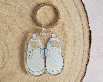 Vans Acrylic Keychain | Keyring | Classic Checkered Vans | Baby