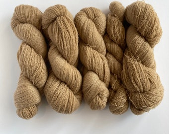 Kamelbraunes Kaschmirgarn | Reclaimed Cashmere Yarn | Brown Lace Weight Cashmere Yarn Recycled