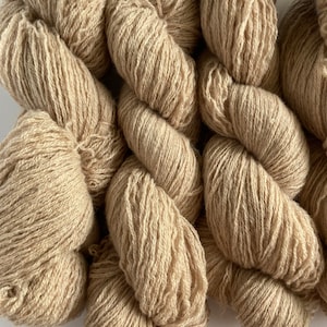 Beige Cashmere Blend Yarn | Wool and Cashmere Recycled Lace Weight Yarn