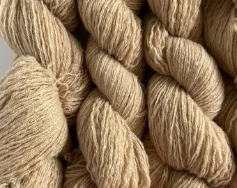 Beige Kaschmir-Mischgarn | Wolle und Kaschmir Recycled Lace Weight Yarn