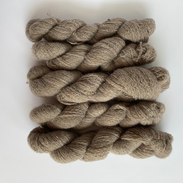 Taupe Cashmere Yarn | Reclaimed Lace Weight Cashmere Yarn | Brown Cashmere