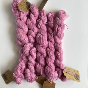 100% Cashmere Pink Yarn | Lace Weight | Sustainable and Recycled