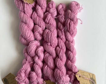 100% Kaschmir Rosa Garn | Spitzengewicht | Nachhaltig und recycelt