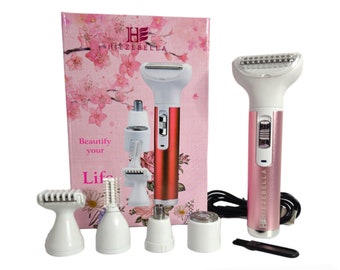 5 in 1 Electric Women Portable Mini Razor Shaver Bikini Arm Face Nose Eyebrow Trimmer