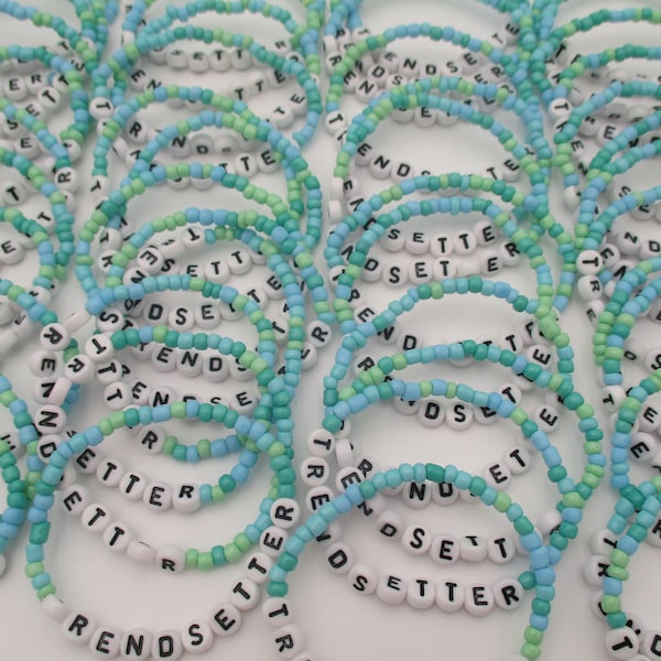 25-50-100-200-1000 Bulk Order Personalized Custom Beaded Name Bracelets, Friendship Bracelet,Custom Word Beaded Bracelets,Bachelorette Party