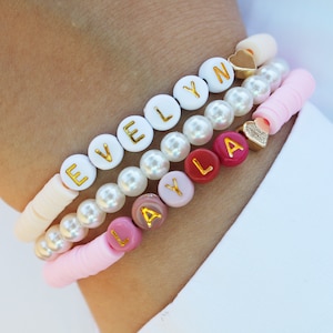 Dainty Beaded Bracelet, Minimalist Jewelry, Delicate Bracelet, Everyday Wear, Gift for Women, Initial Bracelet, Matching Bracelets, BFF Gift