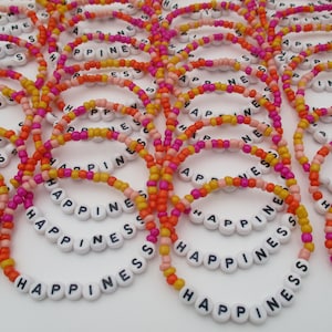 Bulk Team Bracelet, Personalized Bracelets, Beaded Bracelets, Wholesale Bulk Order,Bulk Friendship Bracelets, Name Bracelets