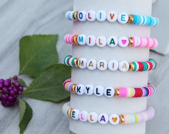 Personalized Name Custom Beaded Bracelet, Custom Beaded Bracelet, Personalized Name Jewelry for her, Unique Custom Bracelet, Christmas gift