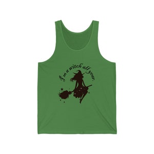 I&#39;m a witch all year Unisex Jersey Tank