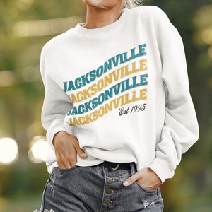 Jacksonville Football Vintage Pullover, Jaguar Throwback Sweatshirt, Unisex Retro Jaguar Crew, Jacksonville Fan Geschenk, Spieltag Sweatshirt