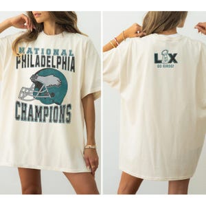 Philadelphia Football Team National Champs 24-25 Unisex Softstyle T-Shirt, Retro Eagle Football Shirt, Vintage Eagle Championship Crewneck