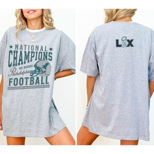 Philadelphia Football Team National Champs 24-25 Unisex Softstyle T-Shirt, Retro Eagle Football Shirt, Vintage Eagle Championship Crewneck