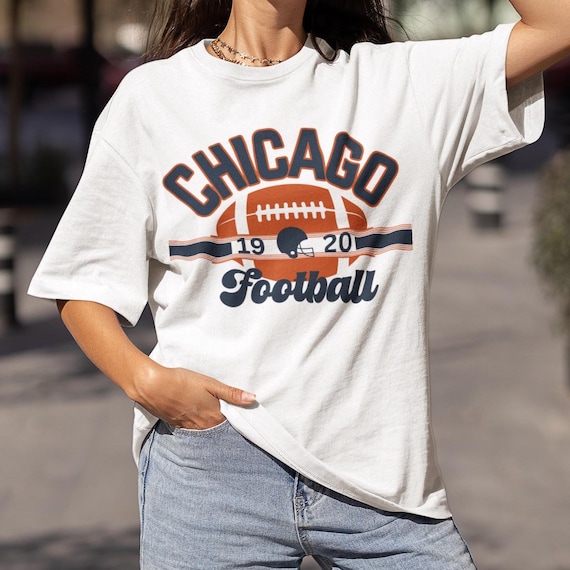 Chicago Football Vintage T-shirt, Chicago Bear Throwback Tee