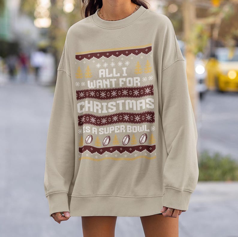 Washington Football All I Want for Christmas is a Super Bowl Sweatshirt