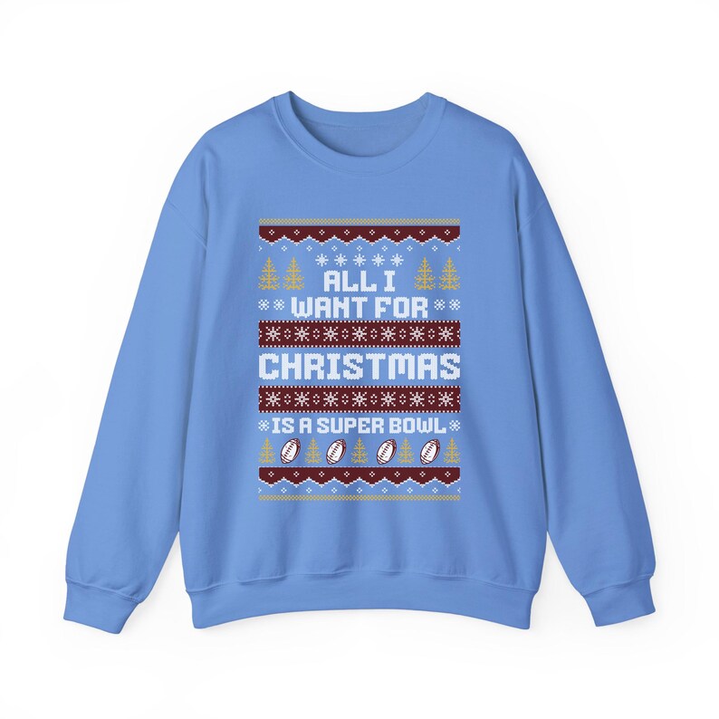 Washington Football All I Want for Christmas is a Super Bowl Sweatshirt