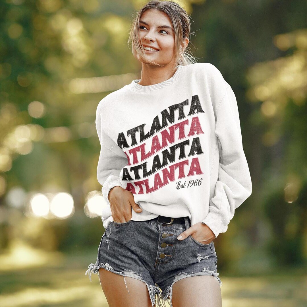 Atlanta Retro Atlanta Football Vintage Pullover, Falcon Throwback Sweatshirt, Unisex ...