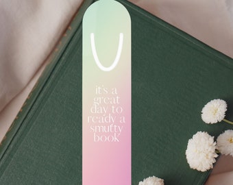 Funny bookmark, Cute bookmark, Holographic, Metal bookmark, Bookish, Reader gift, Book accessory, Gift for her, Bookish, Trendy, Smutty