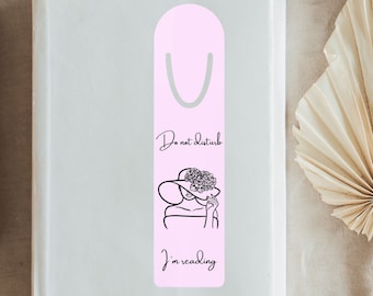 Do not disturb I'm reading bookmark, Cute bookmark, Metal bookmark, Bookish, Reader gift, Book accessory, Gift for her, Booktok, Bookworm