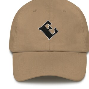Handmade Embroidered Letter Dad Cap, Adjustable Strap Back, Baseball Hat, Stitched Hat, Vintage Cap, Unisex Baseball Hat