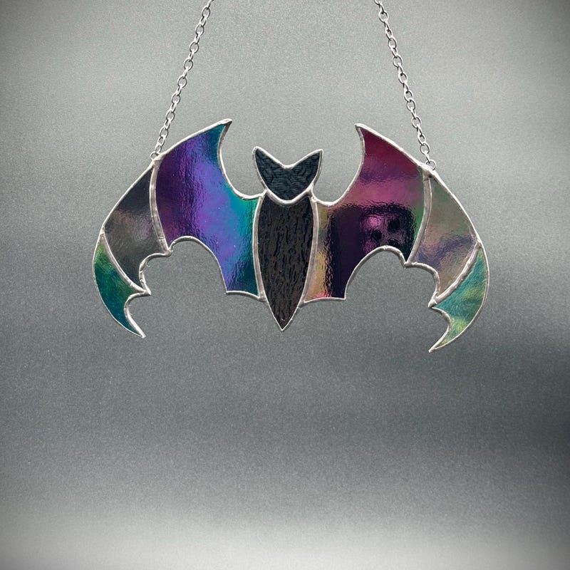 Bat Stained Glass - Etsy