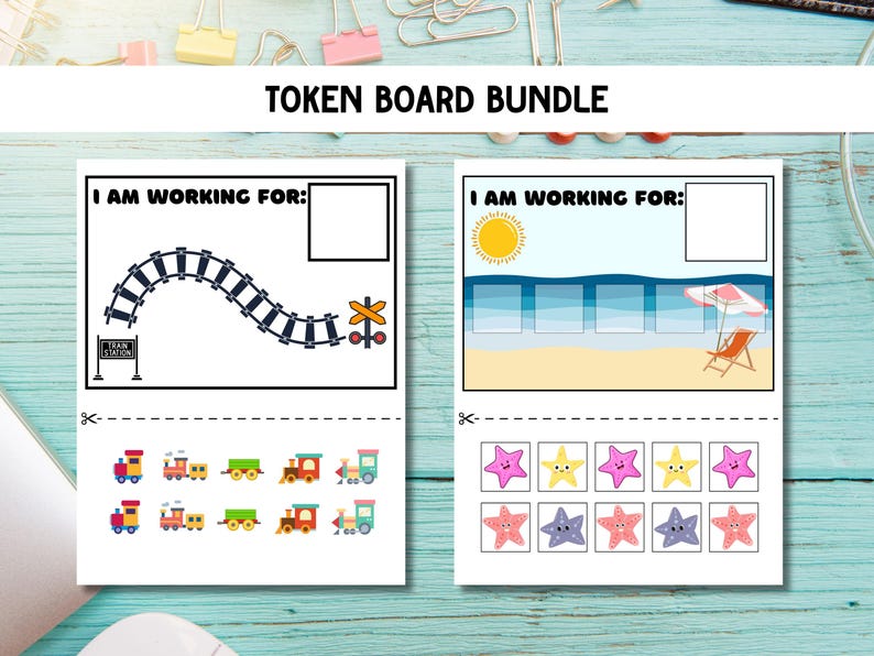 Token Board Bundle | Printable Token Charts | Visual Reinforcement ...