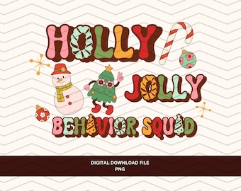 Holiday Aba Behavior Squad PNG file, Group Christmas Design for Rbt Bcba, Digital download for DTF Sublimation