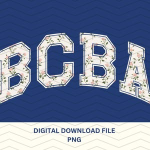 BCBA Varsity PNG with Roses, Floral Behavior Analyst Shirt PNG, Collegiate Sublimation Design