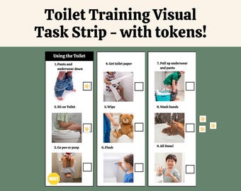 Potty Training Visual | Real Photo Toilet Task Analysis Printable PDF
