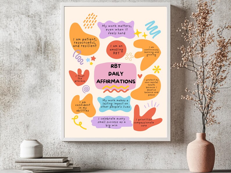 Printable Aba Wall Art for Clinic or Office Print, Behavior Technician ...