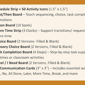 Complete Autism Visual Supports Bundle for Home School Schedule Strips ...