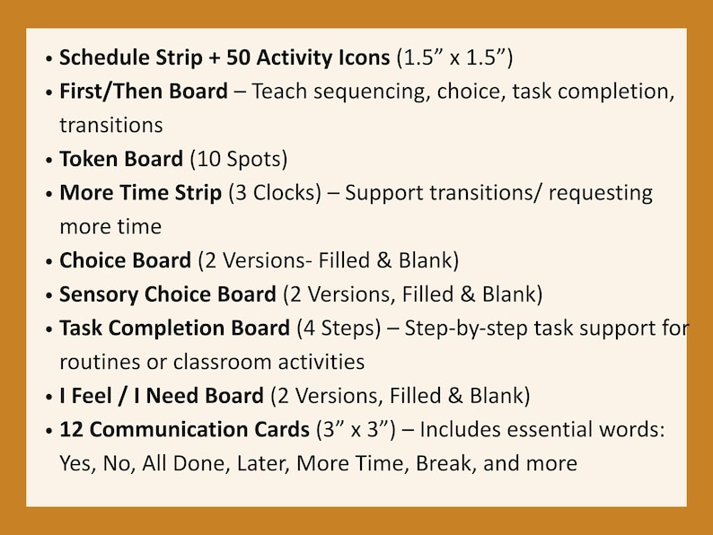 Complete Autism Visual Supports Bundle for Home School Schedule Strips ...