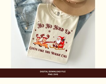 Funny Behavior Support Specialist png svg file, Christmas Walkie Call shirt design, DIY digital download for DTF