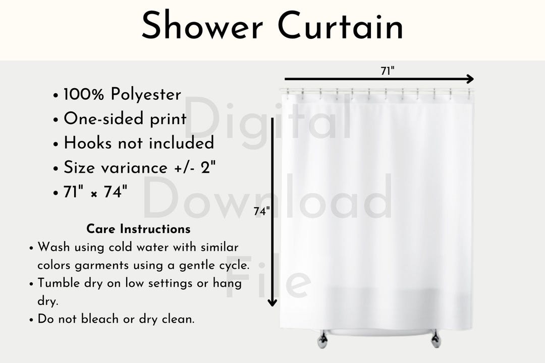 Inspiring Shower Curtain Size Chart Imagesnull