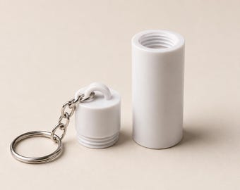 Blank Chapstick Holder STL + Commercial License | Keychain Lip Balm Holder | 3D Print File