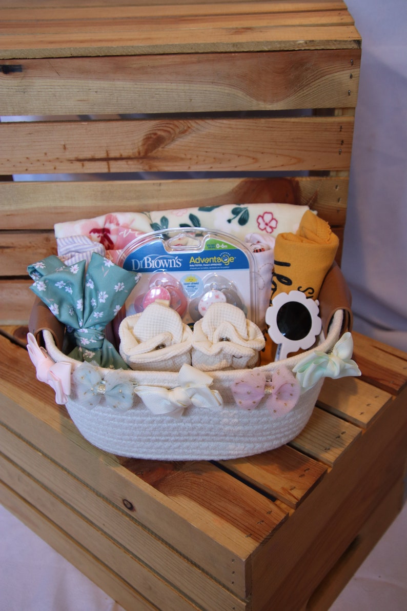 Baby Girl Gift Basket Etsy