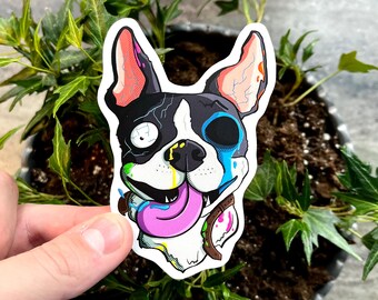 Zombie Dog Sticker: Durable + Weatherproof