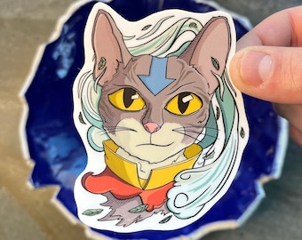 Air Cat Sticker: Durable and Weatherproof