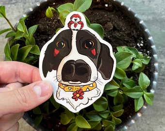 Bird Dog Sticker: Durable + Weatherproof