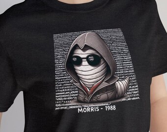 Cybersicherheits-Shirt - 1988 Morris Worm Retro T-Shirt