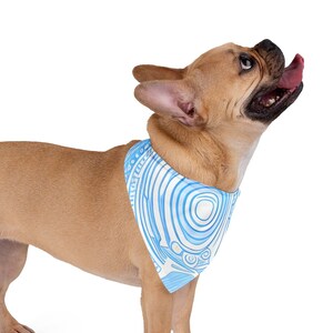 AI-Generated Dog Bandana | Unique AI Pattern | Pet Accessory