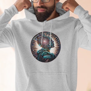 AI Inspiration Graphic Hoodie: Coder Techwear Art Sweatshirt
