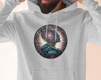 Sudadera con capucha con inspiración en IA: sudadera con arte de Coder Techwear