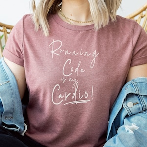 Camiseta Coder – Running Code Is My Cardio Fun Tee