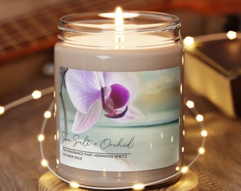 Scented Soy Wax Candle: Apple Cinnamon, Vanilla, Lavender, Orchid