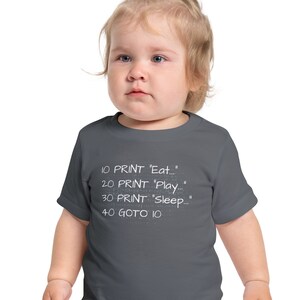 Adorable Loop Baby T-Shirt - Eat, Play, Sleep in Never-Ending Cuteness!