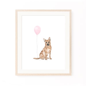 Watercolor pet portrait, custom dog portrait painting, digital painted from photo, dog painting, custom pet portrait print